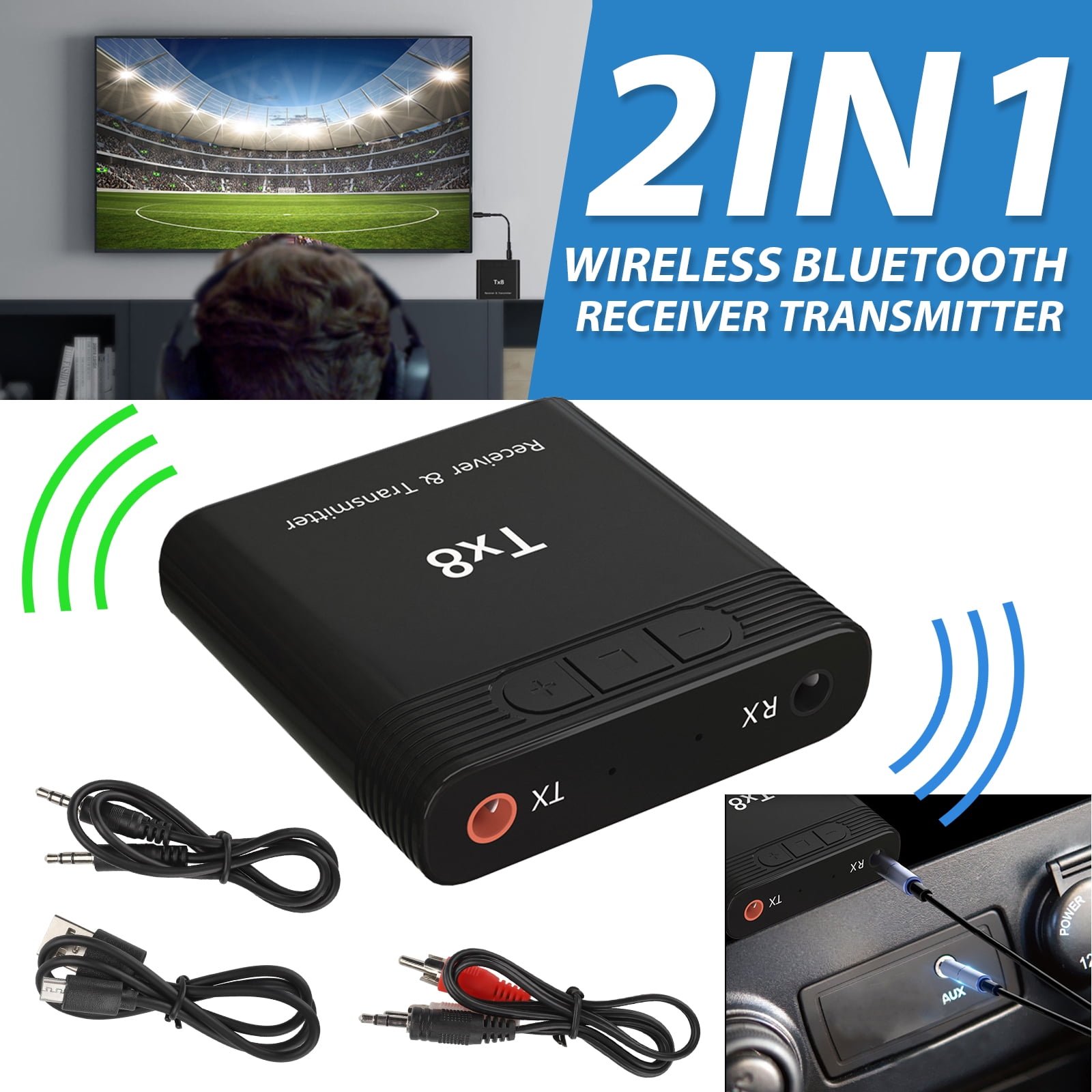 speaker wire to bluetooth transmitter