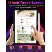 Fsjun 11 Mini 2-in-1 Touchscreen Laptop, Intel N100, 16GB DDR4 RAM, 512GB SSD, Win 11 Pro + Office 2019, Backlit Keyboard, Facial Recognition, USB-C, Portable Laptop for Students, Travel & Business