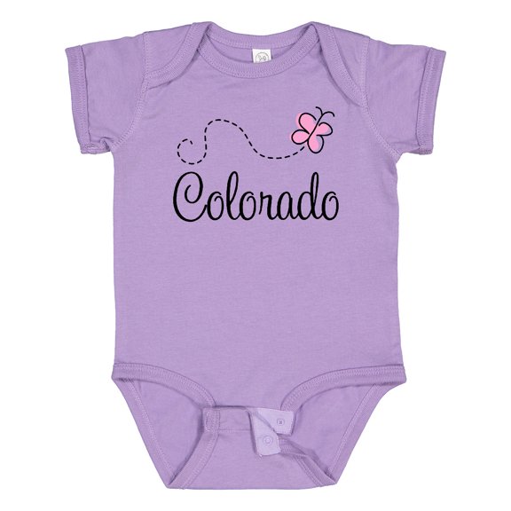 Inktastic Butterfly Colorado Girls Baby Bodysuit