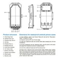 thumbnail image 3 of PULUZ 45M/147ft Waterproof Phone Case Diving Case Smartphone Underwater Housing Protective Case with Red Filter Neck Strap Cleaning Cloth Replacement for Galaxy/ / and All Android OTG Smart, 3 of 7