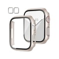 thumbnail image 1 of 2pcs/Set Simple & Fashionable Pc Case With Screen Protector Compatible With Apple Watch Series Ultra Se/9/8/7/6/5/4/3/2/1 38mm - 49mm, Scratch-Proof, Waterproof & Shockproof Protective Case For Men An, 1 of 5