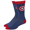 thumbnail image 1 of Captain America Classic Shield Symbol Crew Socks, 1 of 6