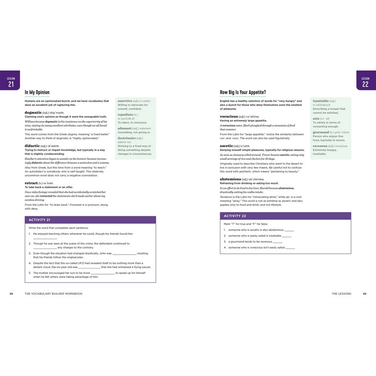 The Vocabulary Builder Workbook, (Spiral Bound), Chris Lele
