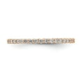thumbnail image 3 of 1/2ct Natural Diamond Wedding Ring Womens Eternity Band 14k Rose Gold, 3 of 5
