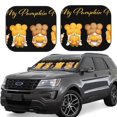 thumbnail image 1 of Vsdgher Pumpkin Pie Gnome Print Car Windshield Sun Shade, Reflective Sunshade Window Sunshade Sun Visor Protector Fit for Cars,Trucks,SUVs-Small, 1 of 6