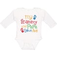 thumbnail image 3 of Inktastic Grammy and Papa Love Me Boys or Girls Long Sleeve Baby Bodysuit, 3 of 5