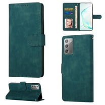 Samsung Note 20 Wallet Case, Shockproof PU Leather Kickstand Wallet Card RFID Blocking Magnetic Folio Holder with Strap, Book Style Anti-Scratch Phone Case For Samsung Galaxy Note 20,Blue