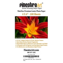 4" X 6" ThinMax Premium Luster Inkjet Photo Paper - 100 Sheets