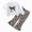 Z231-White, variant on NOLDARES Girls 2 Piece Outfits Long Sleeve Crew Neck Bow Sweatshirt Top And Flare Pants Set(Z231-White)
