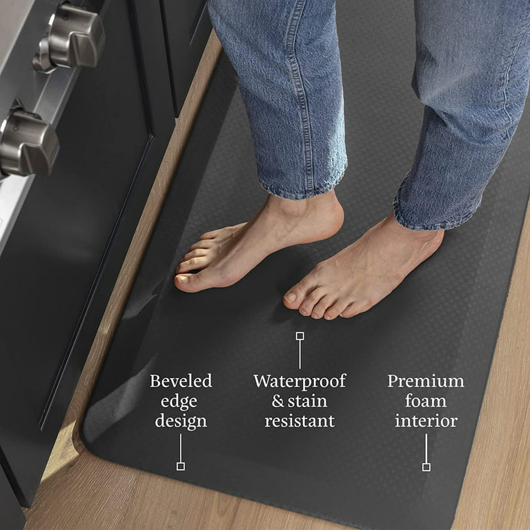Zulay Home Large 20 x 39 Inch Anti Fatigue Floor Mat - 3/4 Inch Thick  Cushioned Kitchen Mats for Standing - Comfortable Padded Floor Mats for  Standing