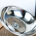 thumbnail image 3 of maskred Wok Lid For Easy Cooking Heat-resistant Easy To Clean And Long-lasting Dustproof silver 28, 3 of 6