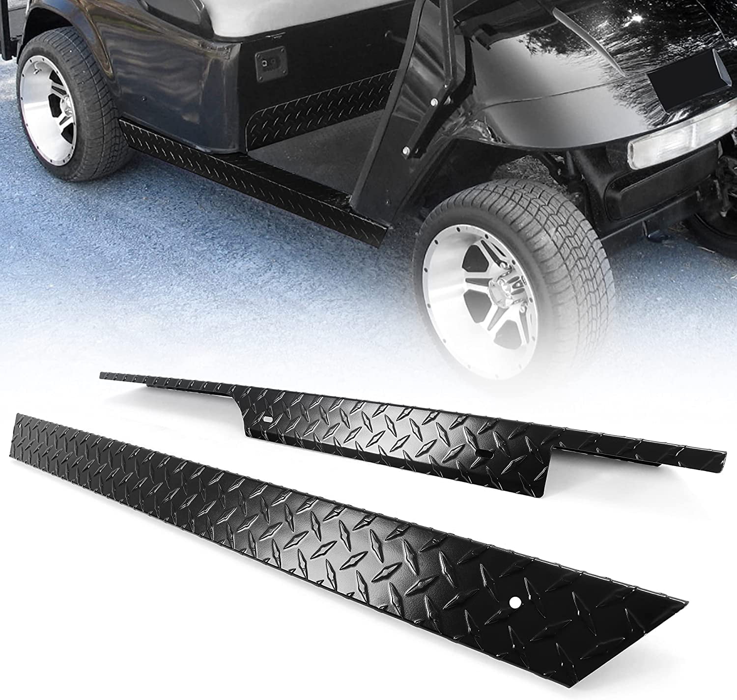Kojem Silver Rocker Panel Compatible with 1996-2013 EZGO TXT