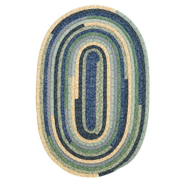 Colonial Mills Quilter'S Choice Braided Blue Area Rug 12x12