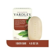 Yardley London Moisturizing Bath Bar Cocoa Butter 4.0 Oz. Pack of 3