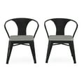 thumbnail image 3 of Delta Children Bistro 2-Piece Chair Set, Black Metal/Grey Barnboard, 3 of 4