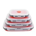 thumbnail image 2 of FeiraDeVaidade 4pcs Silicone Lunch Box Foldable Silicone Lunch Box Refrigerator Storage Box Crisper Set, 2 of 7