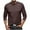Dark Coffee, variant on Xunlbb Men Casual Fashion High Elasticity Long Sleeve Pullover Breathable Shirt Blouse Tops,Size S-2XL