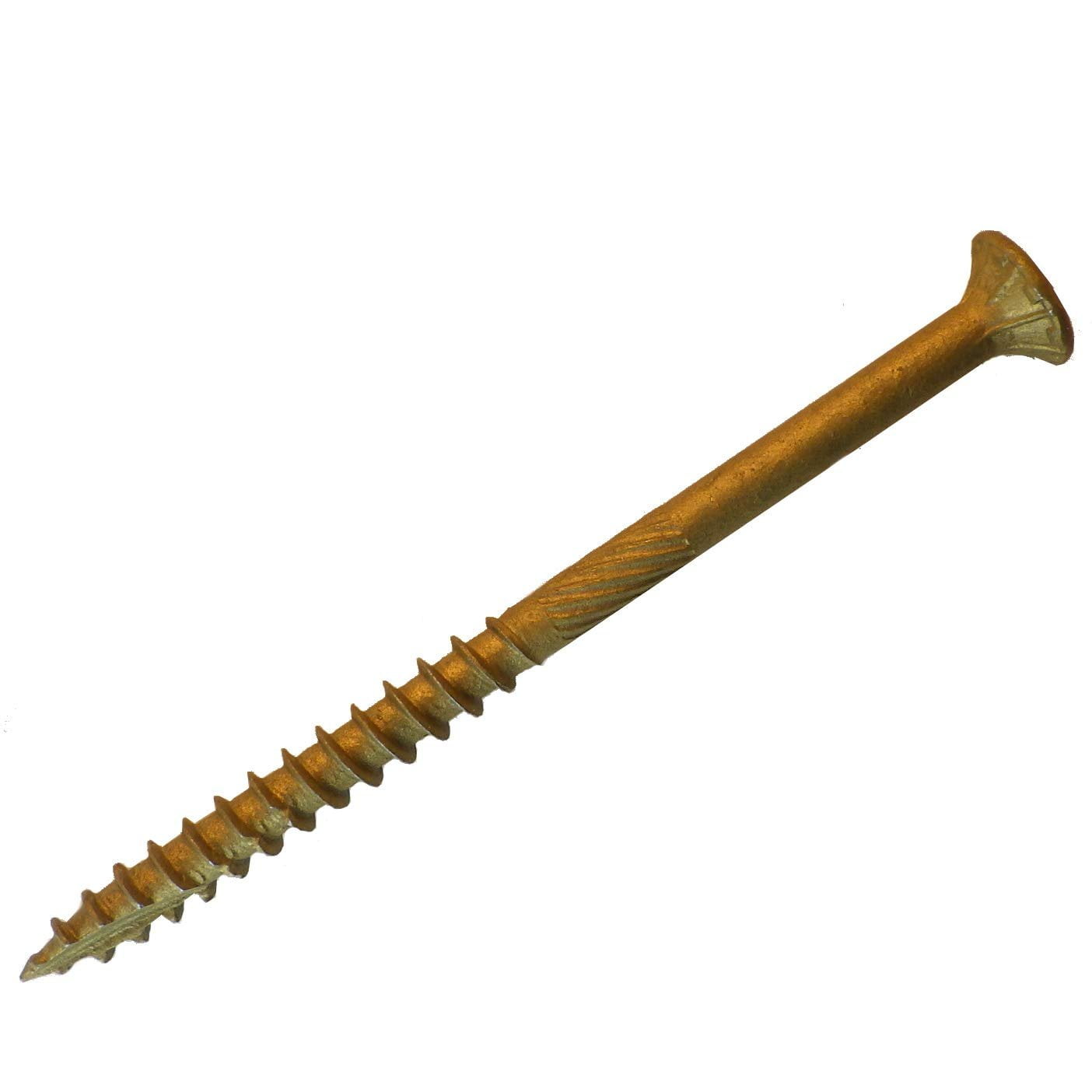 Big Timber Construction Fasteners Wood Screw BTX93 - Bronze Star Flat Head, Rust Resistant - 2,000 Count, 9" x 3"