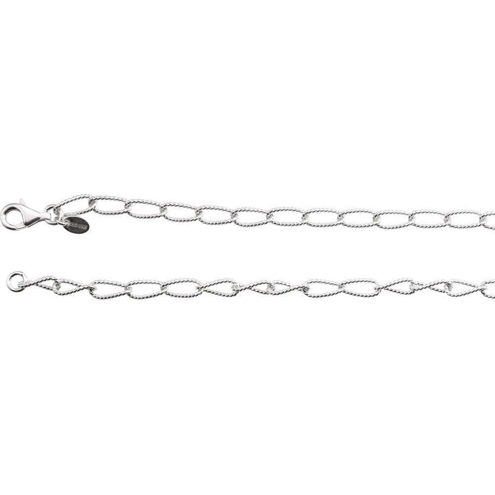 Jewels By Lux Sterling Silver 4.5mm Curb Chain