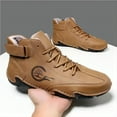 thumbnail image 5 of Men's Outdoor Casual Boots Lightweight Warm Fleece-lined Thickened Waterproof Sneakers Fashion for Walking Non-Slip Shoes Brown 12 US, 5 of 7