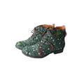 thumbnail image 6 of TMA EYES Hand-Stitched Floral-Print Leather Women's Boots, 6 of 6