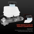 thumbnail image 3 of A-Premium Brake Master Cylinder with Reservoir with Sensor Compatible with Hyundai Accent 1995 1996 1997 1998 1999, Replace # M131447, MC390349, 3 of 8
