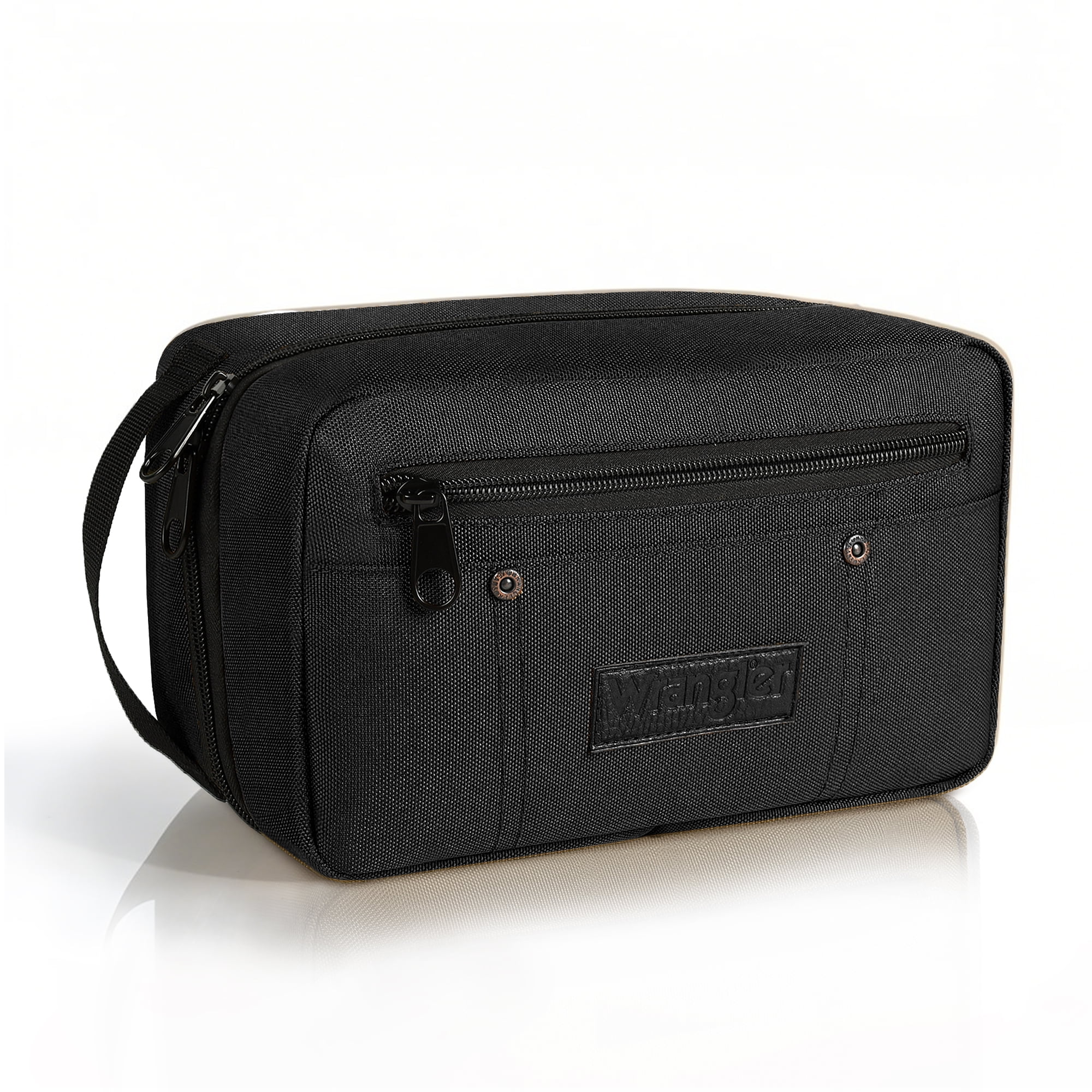 harley davidson toiletry travel bag Harley-Davidson Large Hanging Kit, Black Silicone Coated Reverse Coil Zipper. Custom Top Grain Leather Dopp