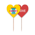 thumbnail image 1 of Lover Love The Only Romance Toothpick Flag LOVE Heart Lable Cupcake Pick, 1 of 4