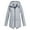 Gray, variant on LYXSSBYX Womens Long Sleeve Dress Hot Sale Clearance Women Casual Solid Jacket Outdoor Plus Size Hooded Windproof Loose Coat