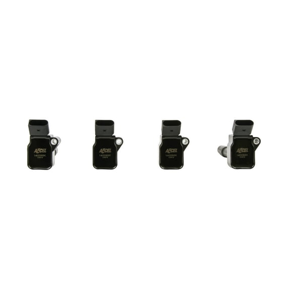 ACCEL 140088K-4 Accel Ignition Coils - 2014-2019 VW/Audi 1.8/2.0L Engines, 4-Pack, Black