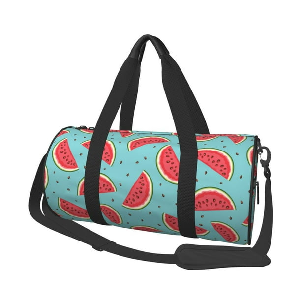 Easygdp Watermelon Bolsa de Viaje, Bolsa de Mano, Bolsa de Gimnasio, Bolsa de Equipaje para Viaje