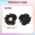 thumbnail image 2 of Unique Bargains Chiffon Flower Appliques for DIY Craft Clothing Wedding Black, 2 of 7