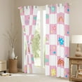 thumbnail image 3 of Castle Fairy Children Kawaii Rainbow Blackout Curtains Set of 2 (52x84 Each),Geometric Plaid Window Curtains,Stars Flowers Curtains and Drapes,Luxury Bedroom Decor, 3 of 6
