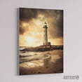 thumbnail image 2 of Lighthouse Beach Sunset Seascape Canvas Wall Art Print 18X24", 2 of 4