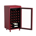 thumbnail image 4 of Frigidaire 27 Bottle / 117 Can Retro Wine Cooler with Built-in Bar Top, 3.1 Cu. ft. Beverage Refrigerator with Tempered Glass Door, Merlot, 4 of 14