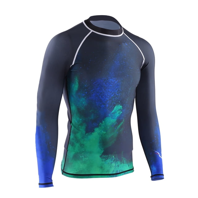Keep Diving Hombres oso de fresa Protección UV Transpirable Secado rápido Mangas largas Buceo Top Chaqueta de traje de neopreno S