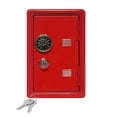 thumbnail image 2 of Small 7x5x4 Inch Metal Security Safe Storage Box with Password Dual Lock-red-, 2 of 6