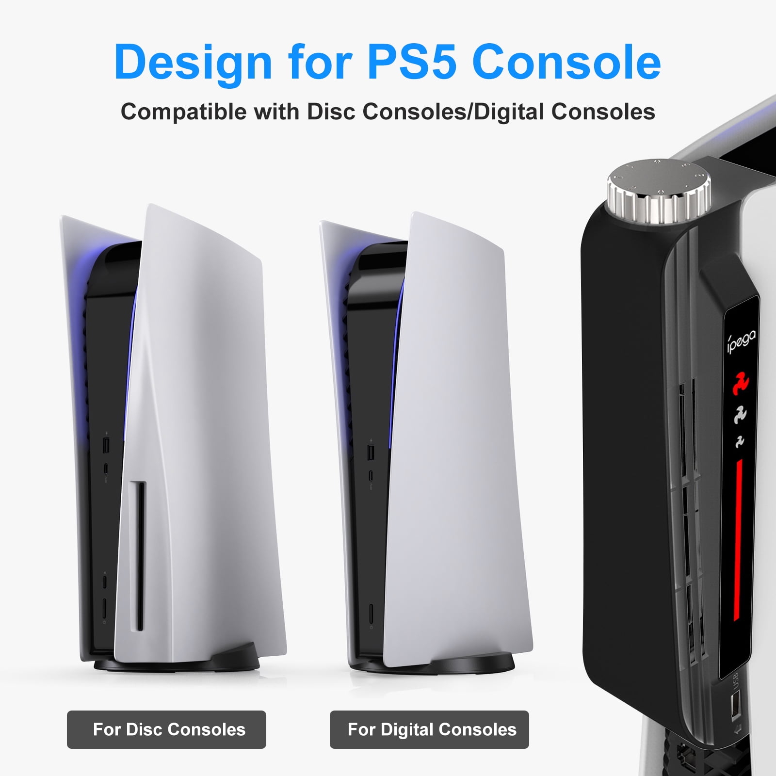 External USB Cooling Fan Fit for PS5, EEEkit Cooling Fan