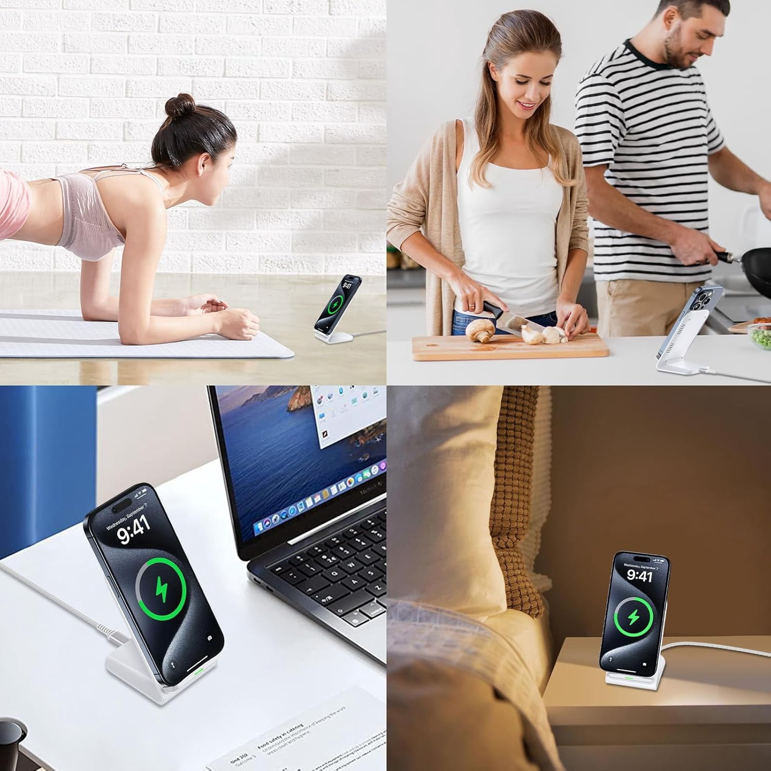 Pixel 10 Wireless Charger, 15W Fast Charging Stand for Google Pixel 10 Pro XL/9a/9/9 Pro/9 Pro Fold/8a/8/8 Pro/7a/7 Pro/6 Pro, 2Pack Android Phone Wireless Charger Stand for Samsung Galaxy S25 S24