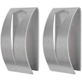 thumbnail image 1 of Juego de 4 ganchos adhesivos para toallero, ganchos de pared para baño de acero inoxidable para toallas de baño, paños de cocina, delantales, bolsa de basura para baño y cocina, 1 of 5