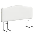 thumbnail image 3 of Pinmoco Upholstered Headboard for Full Bed, Height Adjustable and Memory Foam Arc-shaped Head Board, White, 3 of 9
