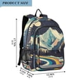 thumbnail image 2 of FORMRS Unisex School Backpack 17" Student Travel Bag with Laptop Compartment, Evening Mountain Road, 2 of 7