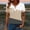 Khaki plus size v neck blouses a1, variant on MORESEC Women Plus Size V Neck Short Sleeve Lace Up Color Block Tshirt Dressy Casual Blouses Cute Summer Tee Tops Vacation Clothes, Light Blue 3XL