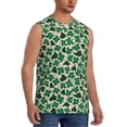 thumbnail image 2 of Honeii Happy St. Patrick's Day Print Men's Sleeveless Muscle Shirts, Breathable & Quick-Dry Gym Shirt, Athletic Tank Top for Running, Fitness, and Outdoor Activities-Large, 2 of 7