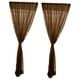 thumbnail image 5 of Inteprter Cortina de cocina de 2 paneles, puerta transparente, ventana, gasa, café, 200 x 270 cm 2piezas Café 100 x 270 cm 2 piezas, 5 of 6