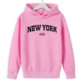 thumbnail image 2 of Unisex New York-Inspired Letter Print Hoodie and Jogger Sweatpants Set, Versatile Long Sleeve Tracksuit for Daily Wear, 2 of 2