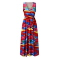 thumbnail image 5 of Ketyyh-chn99 Womens Summer Dresses Casual Beach Sundress Rompers Sleeve Ruffle Shorts Mini Dress Red,XL, 5 of 5