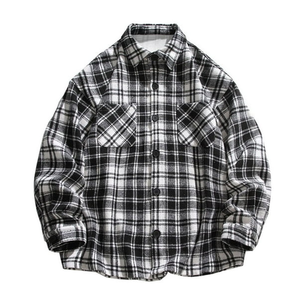 Blusa y camisa de manga larga con cuello vuelto para hombre Blusa de poliéster con solapa y bolsillos con botones de celda Return To The Ancients para hombre