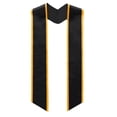 thumbnail image 1 of TOPTIE Adult Graduation Stoles 68 Inch Angled End Honor Sash Shawl of Student Class of 2026-Black with Gold-One Size, 1 of 3