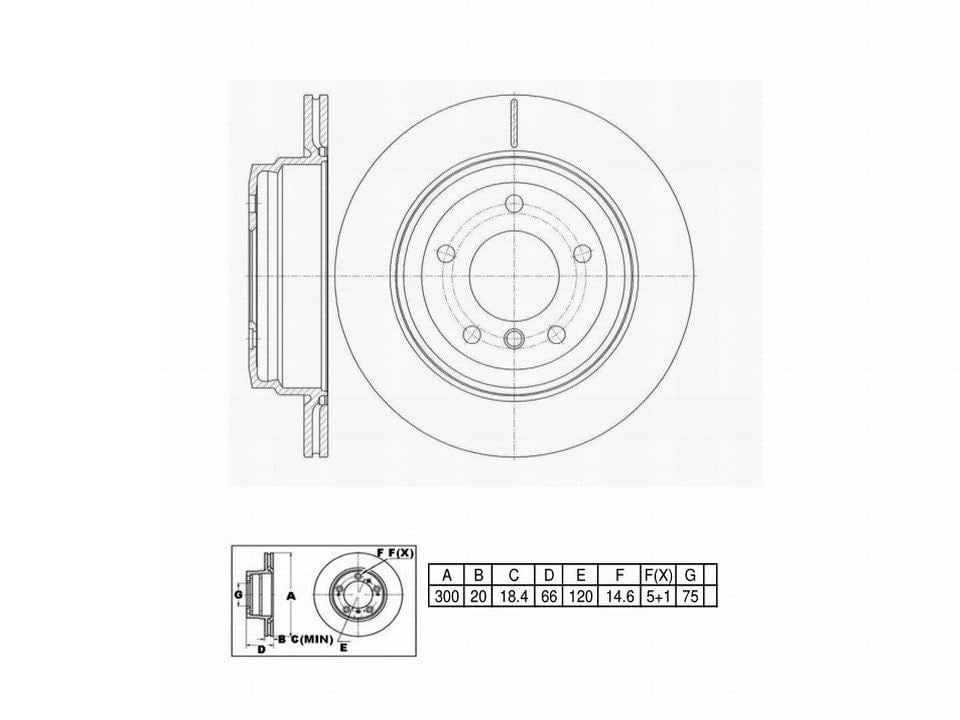 Winstop Brake Rotor, Rear WS245094, BMW 328i 2013-2007